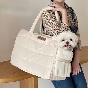 Sac de transport <span class=keywords><strong>pour</strong></span> chiot de luxe multifonctionnel avec logo personnalisé en couleur, sac de transport souple <span class=keywords><strong>pour</strong></span> animaux de compagnie, sac de voyage <span class=keywords><strong>pour</strong></span> <span class=keywords><strong>chien</strong></span> et chat <span class=keywords><strong>pour</strong></span> l'extérieur - Product Image 5