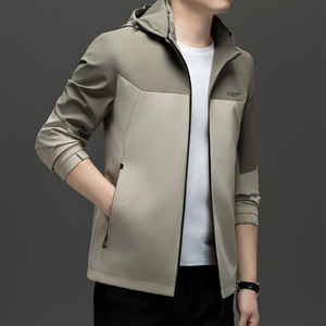 Chaqueta Casual de Moda para Hombre, para Primavera, Otoño e Invierno, de Alta Calidad, con Capucha Desmontable, Delgada y Transpirable - Product Image 3