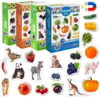 Magdum Mainan Magnet untuk Hewan Ternak, Mainan Magnet Sayuran Buah Kebun Binatang