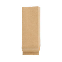 Sachets d'emballage plats en papier kraft brun de qualité alimentaire avec fermeture à trois côtés et feuille d'aluminium, enveloppes vides