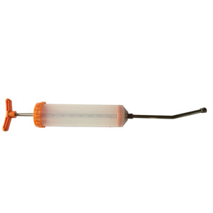 Usine 400ML seringue de trempage en <span class=keywords><strong>plastique</strong></span> longue buse grande capacité pistolet d'alimentation de médecine pour le bétail - Product Image 2