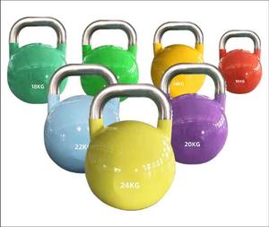 Wettkampf-Kettlebells <span class=keywords><strong>Pesas</strong></span> rusas de competición de alta calidad para entrenamiento de gimnasia Mejor precio <span class=keywords><strong>Pesas</strong></span> libres para gimnasio Fitness - Product Image 4