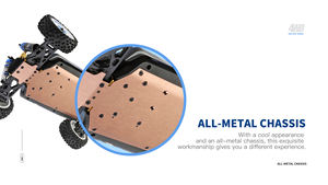 WLTOYS-Camión de carreras eléctrico sin escobillas, chasis de Metal, Buggy de alta velocidad, vehículo todoterreno, escala <span class=keywords><strong>124017</strong></span>, 2,4G, 1/12, 4WD, 75 KM/H - Product Image 6