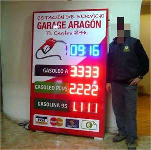 Panneau d'affichage numérique LED de haute qualité pour station-service, pylône, publicité numérique, IP65, télécommande RF, extérieur - Product Image 6