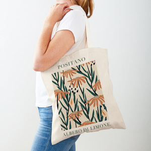 Bán buôn biểu tượng tùy chỉnh in thân thiện với môi công suất lớn dây kéo Canvas Tote Túi <span class=keywords><strong>A4</strong></span> hàng tạp hóa túi với túi bên trong - Product Image 3