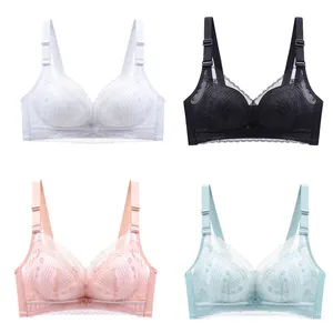 Wholesale 2022 New Lace Sexy Ladies Bra Beautiful Bow Cute Girls Three Quarters Cup Bra For Women and Girls