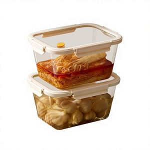 Rectangular Snap-Lock Glass Food Storage Container <b>Microwave</b> & Freezer Safe BPA Free Dishwasher Safe Eco-Friendly Kitchen <b>Set</b> - Product Image 3