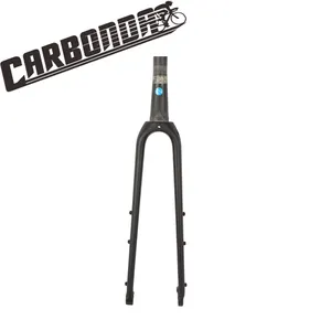 Carbonda CFO505 12*100มม. และ15*100มม. ผ่านเพลาเต็ม Toray คาร์บอนไฟเบอร์จักรยานส้อมสำหรับกรวด/CX ส้อม