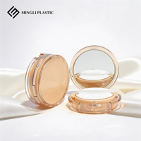 Boîte à coussin d'air transparente et recyclable pour emballage cosmétique, poudre libre, conteneur compact en plastique, miroir, éponge, crème BB