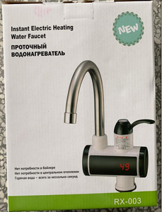 Robinet <span class=keywords><strong>chauffe</strong></span>-<span class=keywords><strong>eau</strong></span> électrique RX-007 avec affichage de la température LED, utilisation instantanée pour les foyers et les hôtels, pour les caravanes - Product Image 3