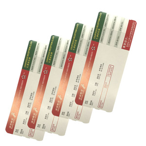 Venta de fábrica, Papel térmico para tarjeta de embarque de avión, Tickets térmicos de avión en blanco - Product Image 1
