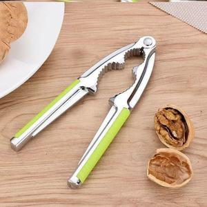 Alloy Walnut Cracker With Green Handle Household Nut <b>Sheller</b> For Walnuts And Hazelnuts - Product Image 2