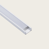 Profilé de finition en aluminium anodisé flexible de style victorien moderne pour bandes LED pour armoires de cuisine - Solutions d'éclairage pour usage intérieur