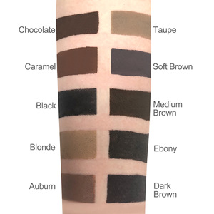 Pomata per Sopracciglia in Crema Colorante 10 Colori Marrone Scuro Impermeabile Resistente al Sudore Lunga Durata Trucco Personalizzato Forniture per Sopracciglia - Product Image 3
