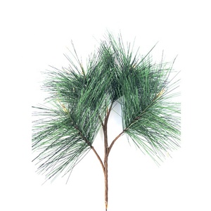 JCF389, venta al por mayor de alta calidad, 38cm de altura, árbol de pino, decoración de Navidad, tres hojas de pino - Product Image 2
