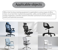 Machine d'essai de durabilité par mesure de pression pour accoudoirs de chaise de bureau