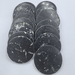 Snowflake Jade Slices 50mm Black And White Polished <b>Stone</b> Tiles For Eyelash Extensions Mattresses Cushions - Product Image 2