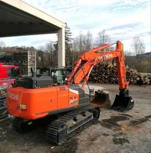 Pelle sur chenilles Hitachi ZX160 16 tonnes d'occasion Isuzu Engrenage de pompe à moteur-origine japonaise pour rapport d'inspection vidéo - Product Image 3