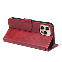Étui portefeuille classique pour iPhone 18 Pro Max 17e 17 16 15 14 Pro 13 12 avec béquille magnétique antichoc et couverture de protection