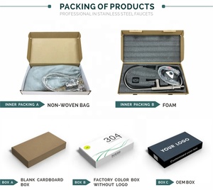 2 Cách Bất Kỳ Hướng Nào Xoay Sàn Mounted Thép Không Gỉ Vòi Nước Linh Hoạt Vòi Hoa Sen Nhà Bếp Nước Vòi Nước - Product Image 5