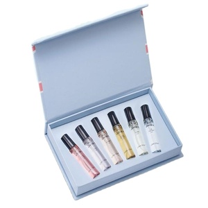8ml Rectangle Rotary Twist Atomiser <b>Bottle</b> Travel Perfume Gift <b>Box</b> Packaging Perfume Set UV Coating Embossing Recycled Materials - Product Image 1