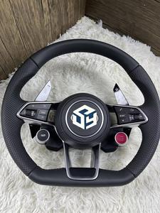 Ajuste para Audi TT R8 TTS TTRS S3 8P MK2 MK3 B8 A3 A4 A5 A6 <span class=keywords><strong>S1</strong></span> S2 S5 RS3 RS4 RS5 RS6 RS7 C6 2008-2012 volante de fibra de carbono - Product Image 2