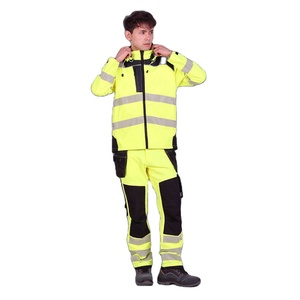 Men Reflective Safety Suit Hi Vis Jacket and Pant Set Custom OEM Private Label Factory Manufacturer - Product Image 2