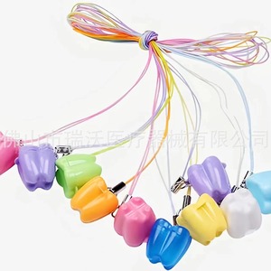 Childrens Baby Teeth Storage <b>Box</b> Square Standing Type <b>White</b> Blue Pink Yellow Green Tooth For Kids Dental Care - Product Image 2