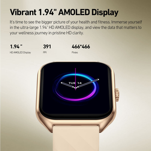 นาฬิกาอัจฉริยะ Zeblaze GTS4 หน้าปัดสี่เหลี่ยม AMOLED พร้อมฟังก์ชันติดตามสุขภาพ สายรัดยาง ชาร์จแม่เหล็ก รองรับ SDK วัดระดับออกซิเจนในเลือดและอัตราการเต้นของหัวใจ - Product Image 3