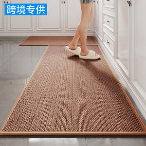 พรมปูพื้นห้องครัวทรงสี่เหลี่ยมผืนผ้า ทำจากเส้นใยโพลีเอสเตอร์ กันลื่น ซักได้ เหมาะสำหรับร้านอาหารและห้องครัว - Product Image 4