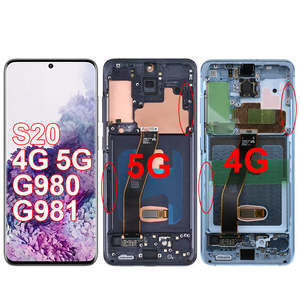 Pantalla LCD AMOLED de 6.2 Pulgadas para <span class=keywords><strong>Samsung</strong></span> <span class=keywords><strong>Galaxy</strong></span> <span class=keywords><strong>S20</strong></span> 5G, Ensamblaje de Digitalizador Táctil para <span class=keywords><strong>Samsung</strong></span> <span class=keywords><strong>S20</strong></span> G981F G981F/DS G981B/DS G980 LCD - Product Image 1