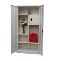 Armoire en acier Armoire à vêtements Casier en acier Chambre à coucher 2 portes Armoire en métal Casier