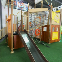 Glissade combinée pour enfants en plein air, mur d'escalade, personnalisation Huadong