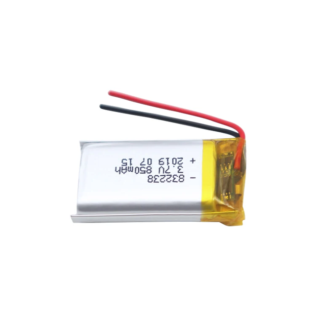 Factory Manufacturer Lithium Ion Battery 3.7v Rechargeable Lithium Polymer Battery 832238 Lithium Battery 850mAh for Smart Watch