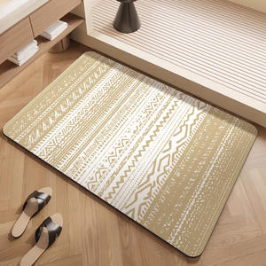 Alfombra de Baño Geométrica Nórdica Rectangular de Poliéster Absorbente - Product Image 5