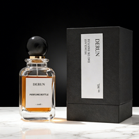 Flacon de parfum en verre dégradé écologique avec logo personnalisé, 30 ml, 50 ml, 100 ml, en vrac, vide, avec emballage en boîte