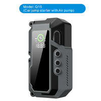 Démarreur de voiture avec pompe à air 12V 1200A, gonfleur de pneus portable, batterie externe pour démarrage d'urgence automobile