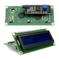 Modul Layar LCD1602 I2C Layar Biru Hijau 5V PCF8574 dengan Pelat Adaptor IIC 1602A dengan Lampu Latar
