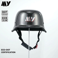 Casques de moto ouverts style rétro en carbone avec fermeture rapide, homologués ECE, toutes saisons, sécurité garantie, neufs
