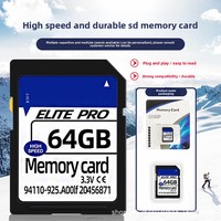 Kartu SD Kelas 10 Kapasitas Besar 4GB/128GB Kecepatan Tinggi untuk Kamera DSLR & Penggunaan Mobil Model FJ-22 Biru Grosir Pabrik