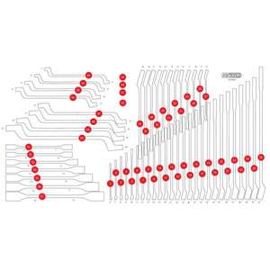 KS TOOLS-813,0057-97 Inserto de espuma vacío para 813,0057-EAN 4042146848951 TALLERES DE ROTACIÓN BANDEJAS VACÍAS - Product Image 1