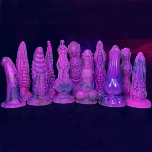 Juguetes Sexuales Anales, Consoladores de Tentáculos de Monstruo, Tapones Anales de Silicona, Ventosa, Fantasía, Pene Largo y Delgado, Juguete Sexual Suave e Impermeable para Mujeres - Product Image 3