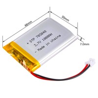 Baterai polimer Lithium 7.4v 3000mah 4200mah isi ulang baterai 2s 1500 Mah Lipo 3.7v 703048 3.7v 350mah untuk jam tangan pintar