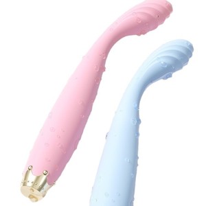 Vibrador Little Crown, Estimulador de Punto G, Cuerpo Suave, Vibración Multifrecuencia, Juguete para Adultos, Recargable por USB, Rosa y Azul - Product Image 5