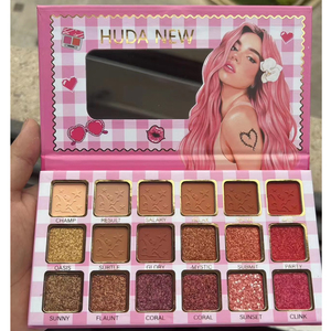 Paleta de Maquillaje al por Mayor de 18 Colores: Sombra de Ojos, Colorete, Polvo Cosmético, Contorno Facial e Iluminador - Product Image 2