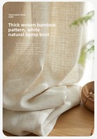 Rideaux en coton et lin de style naturel américain, écologiques, avec taille et couleur personnalisables pour salon, chambre à coucher, bureau