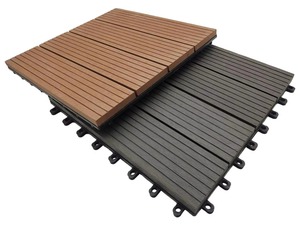 Piastrelle Moderne per Esterni a Incastro, Pavimentazione in Legno per Giardino, Balcone e Parco, Bellissime Piastrelle Composite Ecologiche Fai-da-Te - Product Image 3