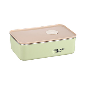 304 Stainless Steel Lunch Box Double Layer Sealed Rectangle Microwave Safe Food <b>Storage</b> Container For Office And School - Product Image 4