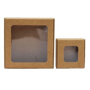 Hanyang <b>Kraft</b> Paper <b>Box</b> With Window Folding Cardboard <b>Box</b> For General Packaging 350g 15g Weight - Product Image 1