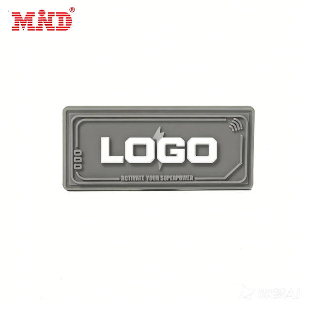Personalized 3D Soft PVC Label Patch Brand Name RFID Tag for Clothes Bags Shoes Handbags
